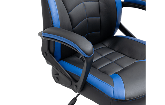 Cadeira Gamer Ninja Jiraya, Suporta Até 140KG, Preto e Azul